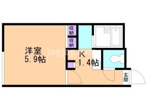 レオパレス小柳の間取り