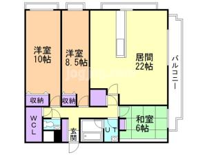 カネ長武田マンションの間取り