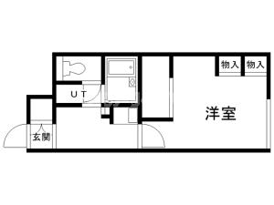 レオパレスジーヴィレッジの間取り