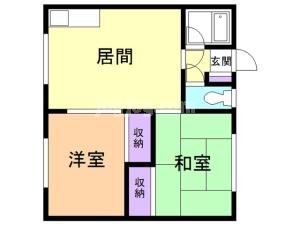 ハイツやまもとの間取り