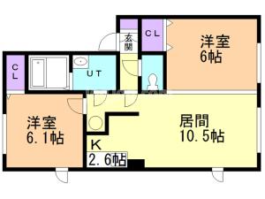 グランドールＧ館の間取り