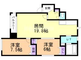 ウエスト蔵の間取り