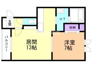 トレイブルックＫ館の間取り