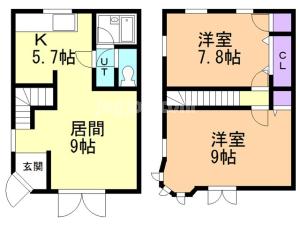 メゾネットガディスの間取り