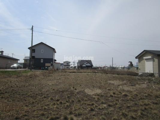 釧路市大楽毛南１丁目の売地の前面道路含む現地写真