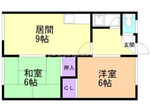 川上アパートの間取り