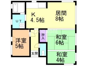 桜５丁目一棟二戸（７－１８）の間取り
