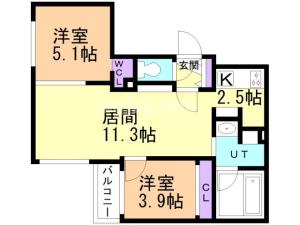 札幌市中央区北七条西１１丁目の賃貸マンション