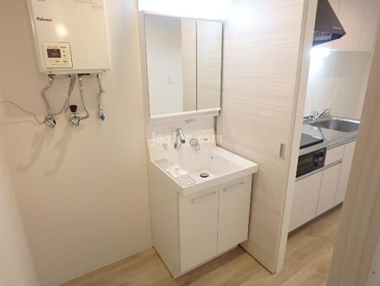 札幌市西区西町北１９丁目の賃貸マンションの洗面所