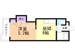 エンドレス三井西岡の間取り