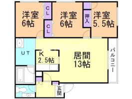 エクセルハイツの間取り