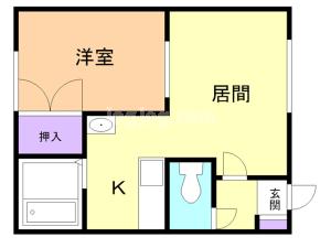 ＡＲＩＧＡＴＯ　ＨＯＵＳＥ　Ⅱの間取り