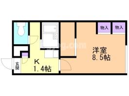 レオパレス白樺の間取り