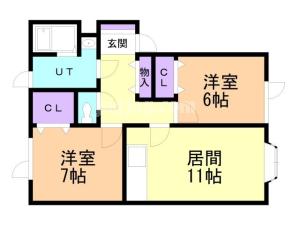 サクセス秋月の間取り