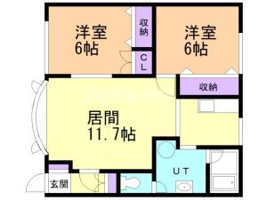 パーク喜多川Ｃの間取り