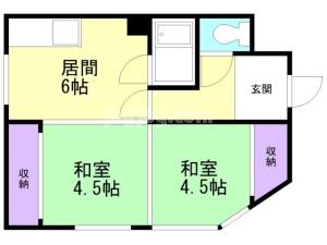 東光ハイツの間取り
