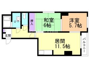 ＭＫハイツの間取り