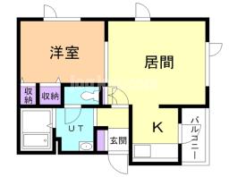 グローリハイツ北進の間取り