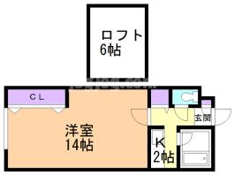 パセオ常盤Ｂの間取り