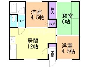 第３コーポ野尻の間取り