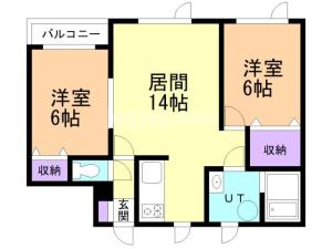 リバティ中央の間取り