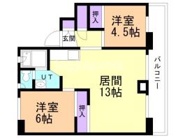 ビレッジハウス双葉１号棟の間取り
