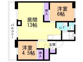 ビレッジハウス双葉１号棟の間取り