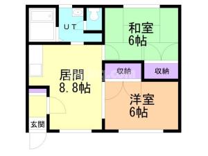 コーポジュネスⅠの間取り