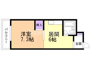 クローバーズマンション広和の間取り