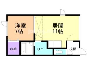 グランカーサ昭和北の間取り