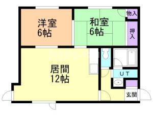 サンハイム春日Ⅱの間取り