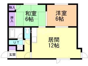 サンハイム春日Ⅱの間取り