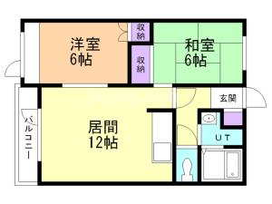 サンハイム春日Ⅱの間取り
