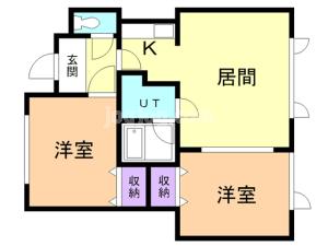 ハイツカネミⅡの間取り