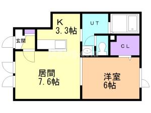 レジデンスアイ壱号館の間取り