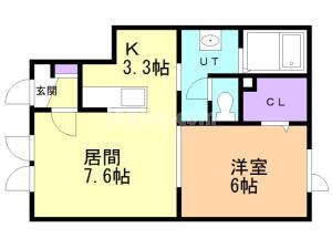 レジデンスアイ弐号館の間取り