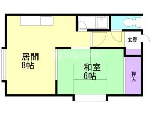 パークサイドハイツ１の間取り