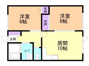 ハイツ藤の間取り