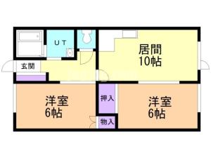 ハイツ藤の間取り