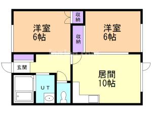 ハイツ藤の間取り