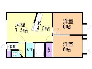 ハイネスコーポⅡの間取り