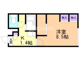 レオパレスレインボーの間取り