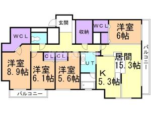 シャトーム柏木町の間取り