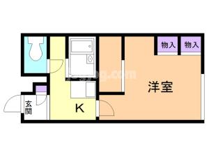 レオパレスルナセレーネの間取り