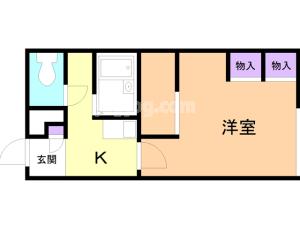 レオパレスルナセレーネの間取り