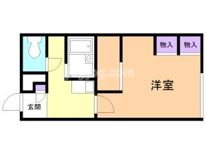 レオパレスモンマルトルの丘の間取り