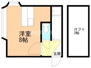 ＡＭＳスイート３５Ｂ棟の間取り