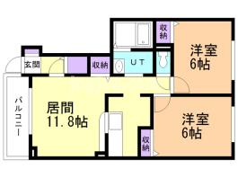 ベルタ６番館の間取り