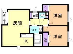グランティア．Ｋの間取り