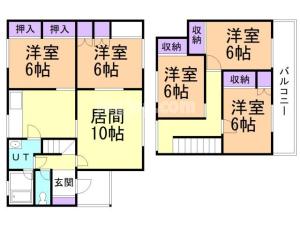 西川町５１９戸建の間取り